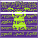 Custom Purple Neon Green Pinstripe Neon Green 3D Halloween Spooky Party Costume Ideas Authentic Baseball Jersey