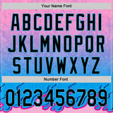 Custom Pink Black-Sky Blue 3D Abstract Flame Sports Pullover Sweatshirt Hoodie