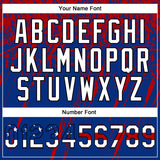 Custom Stitched Royal USA Flag Red Black-White 3D Pattern Design Splash Grunge Art Sports Pullover Sweatshirt Hoodie