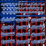 Custom Stitched Black Red Royal-White 3D Distressed American Flag Sports Pullover Sweatshirt Hoodie