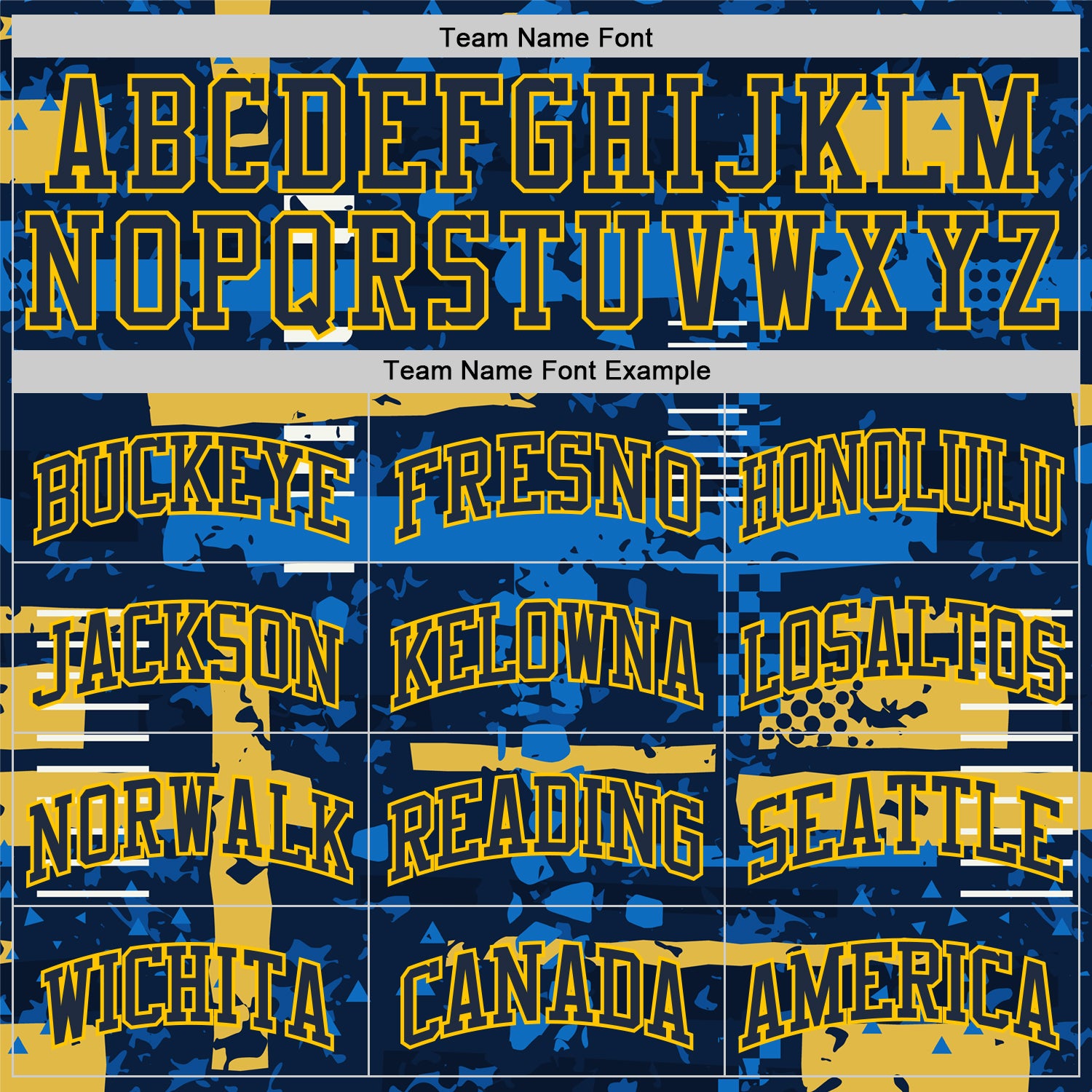 Custom Navy Yellow Abstract Shape Fragment Art Round Neck Sublimation Basketball Suit Jersey