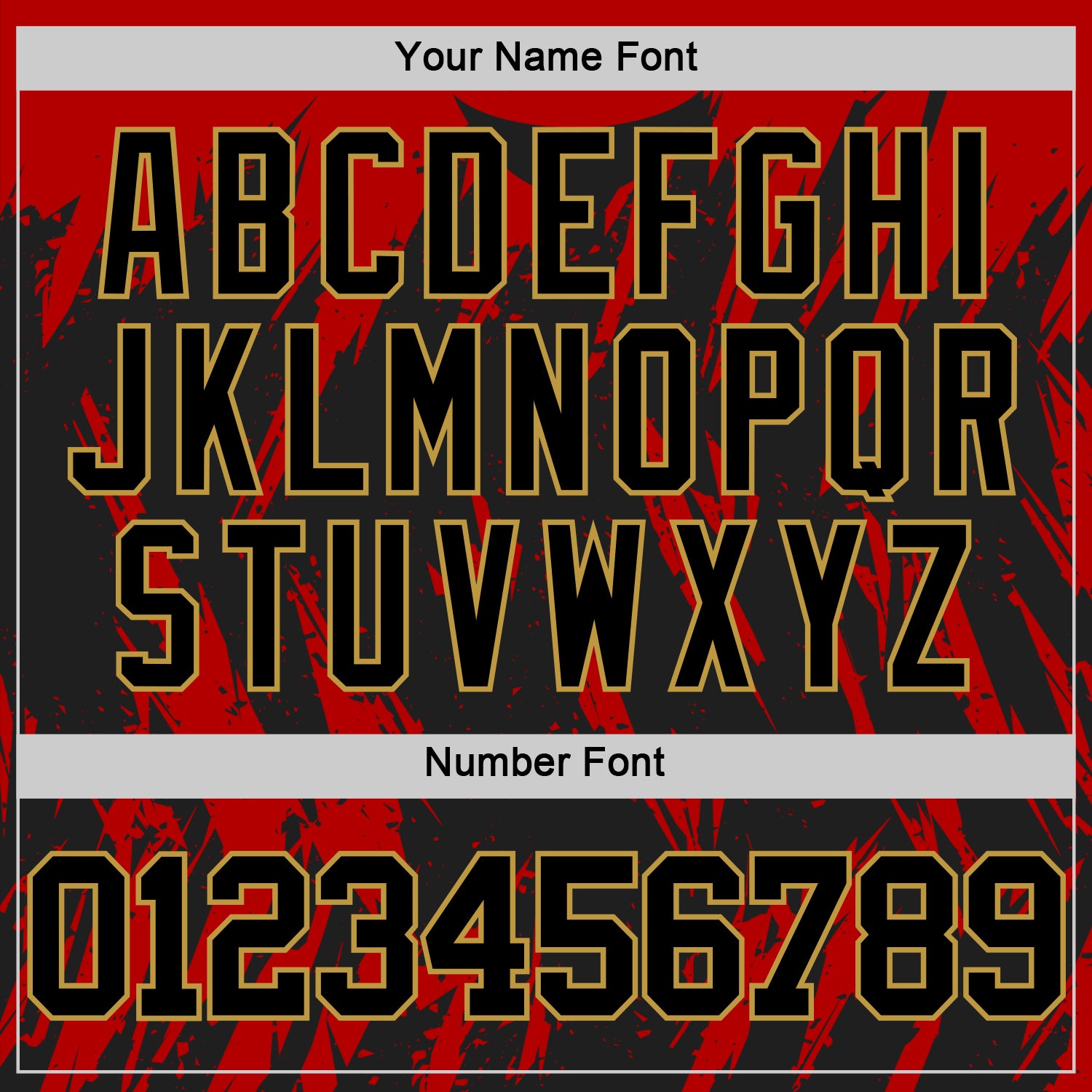 Custom Black Red-Old Gold Splash Round Neck Sublimation Basketball Suit Jersey