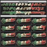 Custom Stitched Black Vintage Mexican Flag-Cream Baseball Pullover Sweatshirt Hoodie