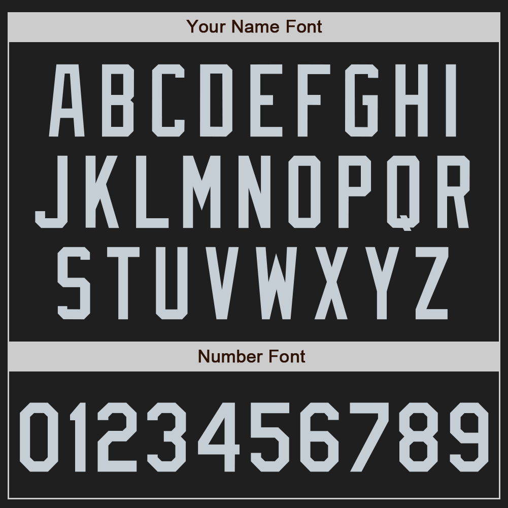 Custom Stitched Black Silver Baseball Pullover Sweatshirt Hoodie