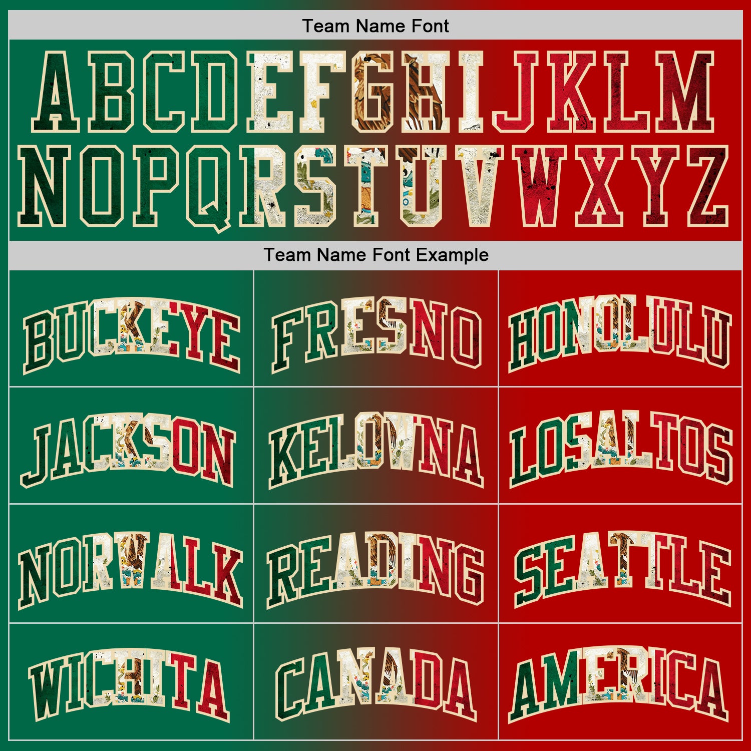 Custom Red Vintage Mexican Flag Kelly Green-Cream Authentic Gradient Fashion Basketball Jersey