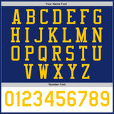 Custom Royal Yellow-White Bomber Full-Snap Varsity Letterman Two Tone Jacket