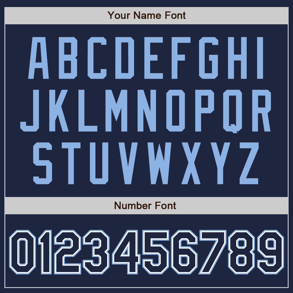 Custom Stitched Navy White-Light Blue Baseball Pullover Sweatshirt Hoodie