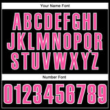 Custom Black Pink-White 3D Pink Ribbon Breast Cancer Awareness Month Women Health Care Support Footballl Performance Polo Shirt