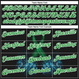 Custom Black Grass Green-White 3D Pattern Design Green Ribbon Liver Cancer Performance Polo Shirt