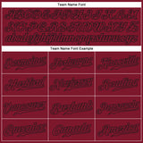 Custom Crimson Crimson-Black Authentic Baseball Jersey