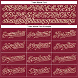 Custom Crimson Crimson-Cream Authentic Baseball Jersey