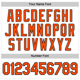 Custom Women's White Orange-Black V-Neck Cropped Baseball Jersey