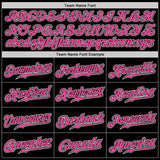 Custom Black Pink-White Authentic Gradient Fashion Baseball Jersey