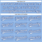 Custom Light Blue White-Royal Performance Vapor Golf Polo Shirt