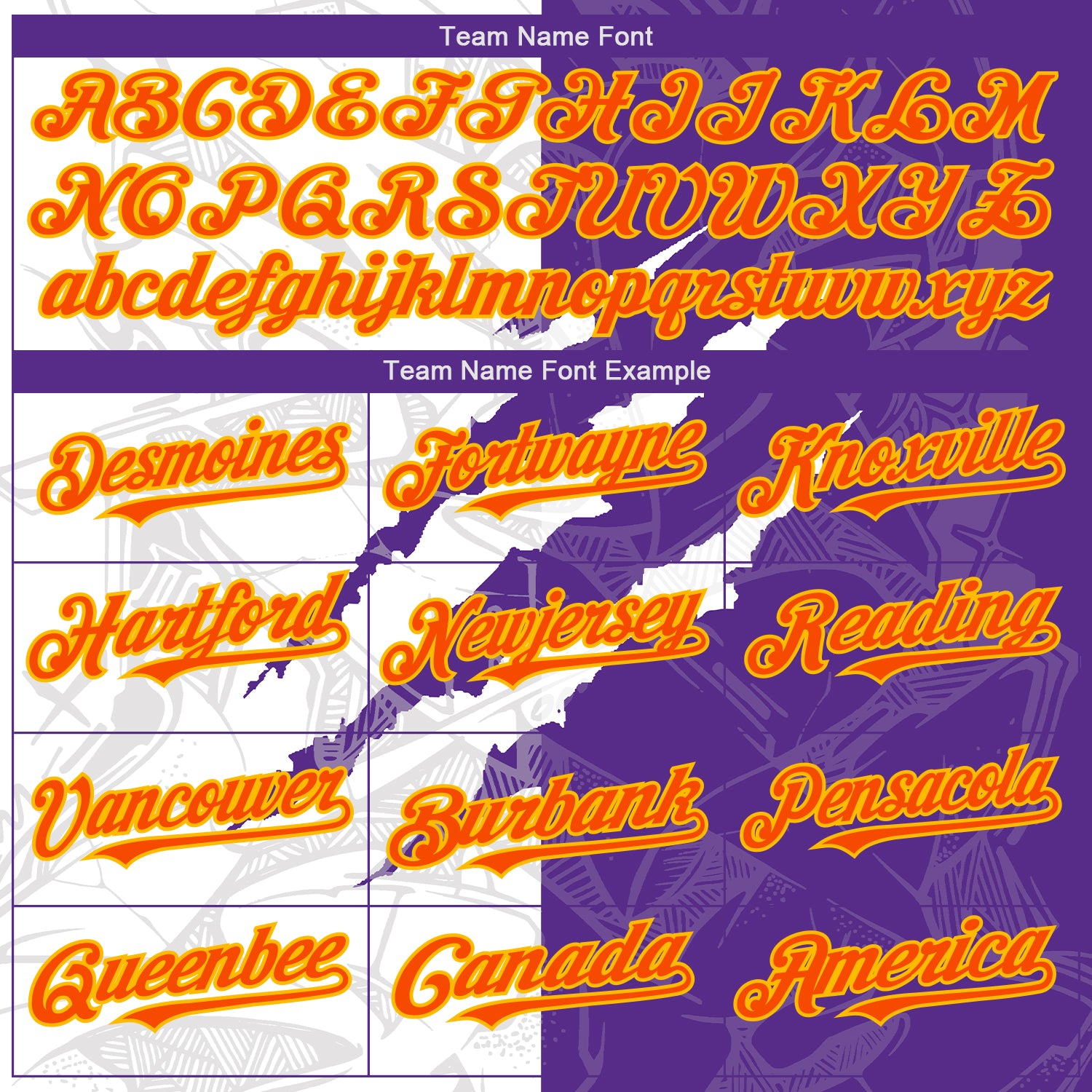 Custom Graffiti Pattern Orange Purple-Gold 3D Scratch Authentic Baseball Jersey