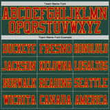 Custom Green Red-Gold Mesh Authentic Football Jersey