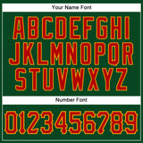 Custom Green Red-Gold Authentic Sleeveless Baseball Jersey