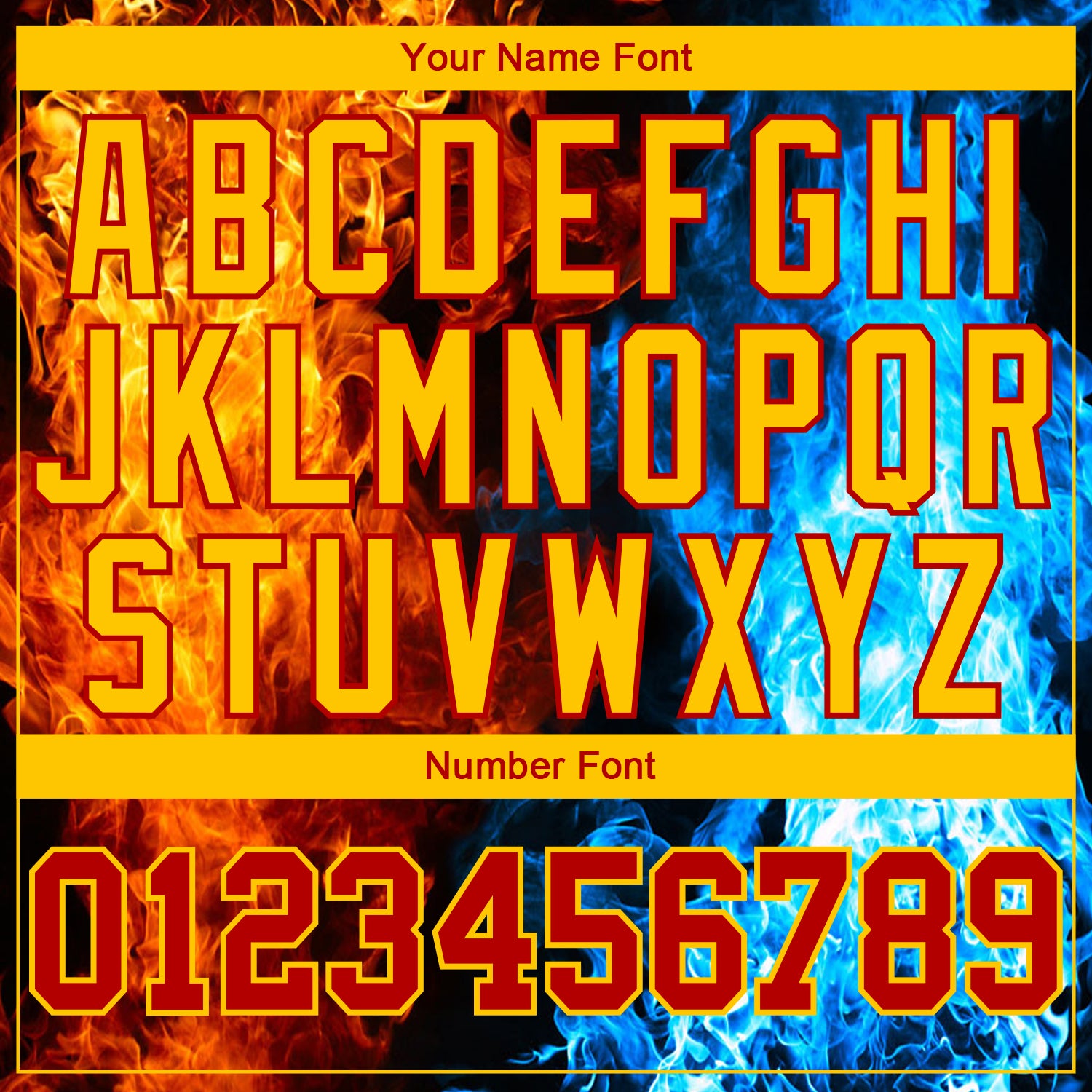 Custom Black Red Gold Royal-Light Blue Flame 3D Pattern Long Sleeve Performance T-Shirt