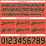 Custom Orange Black Pinstripe Black-Old Gold Authentic Basketball Shorts