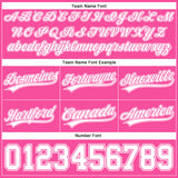 Custom Pink White Authentic Throwback Basketball Shorts