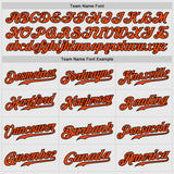 Custom White Black Pinstripe Orange-Black Authentic Raglan Sleeves Baseball Jersey