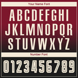 Custom Crimson Cream-Black Sublimation Long Sleeve Fade Fashion Soccer Uniform Jersey