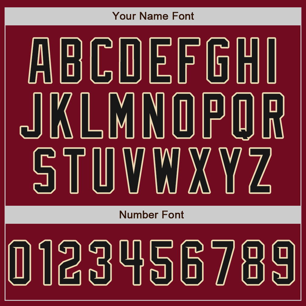 Custom Crimson Black-Cream Authentic Split Fashion Baseball Jersey