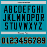 Custom Teal Black-Old Gold Authentic Throwback Basketball Jersey