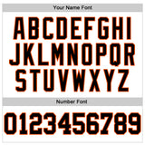 Custom White Black-Orange Authentic Sleeveless Baseball Jersey