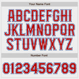 Custom White Red-Royal Authentic Baseball Jersey