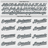 Custom White Silver-Black Authentic Baseball Jersey