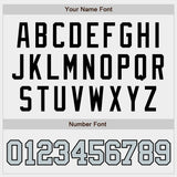 Custom White Silver-Black Authentic Baseball Jersey