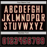 Custom Black Crimson-City Cream Baseball Jersey