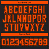 Custom Black Orange Authentic Baseball Jersey