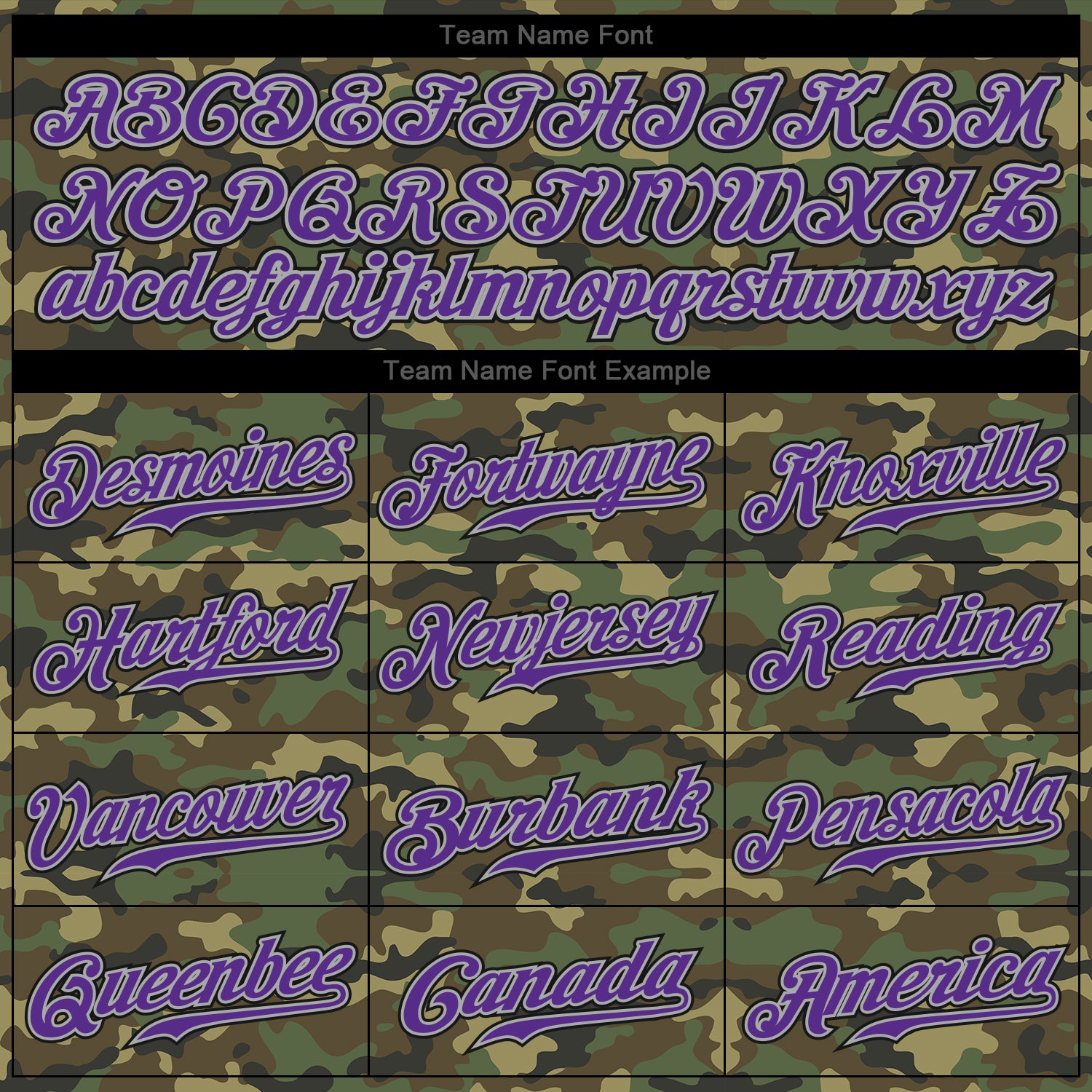 Custom Camo Purple-Black Authentic Salute To Service Baseball Jersey