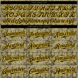 Custom Camo Black-Gold Authentic Salute To Service Baseball Jersey