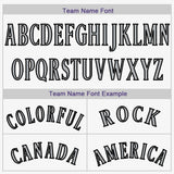 Custom White Purple Pinstripe Black-Gray Baseball Jersey