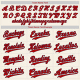 Custom Cream Red-Navy Authentic Baseball Jersey