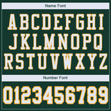 Custom Green White-Gold Mesh Authentic Football Jersey