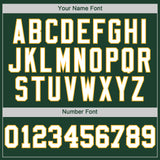 Custom Green White-Gold Authentic Baseball Jersey