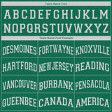 Custom Kelly Green White V-Neck Basketball Jersey