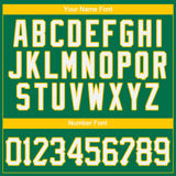 Custom Kelly Green White-Gold Authentic Baseball Jersey