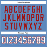Custom Light Blue White-Red Authentic Baseball Jersey
