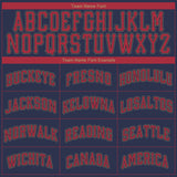 Custom Navy Red-Old Gold Authentic Baseball Jersey