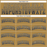 Custom Old Gold Black-White Authentic Drift Fashion Baseball Jersey