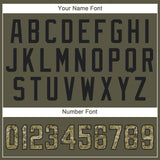 Custom Olive Camo-Black Performance Salute To Service T-Shirt