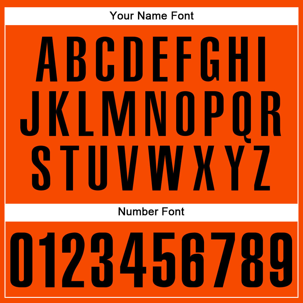 Custom Orange Black Authentic Baseball Jersey