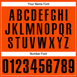 Custom Orange Black Authentic Baseball Jersey