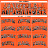 Custom Orange Black-White Authentic Drift Fashion Baseball Jersey