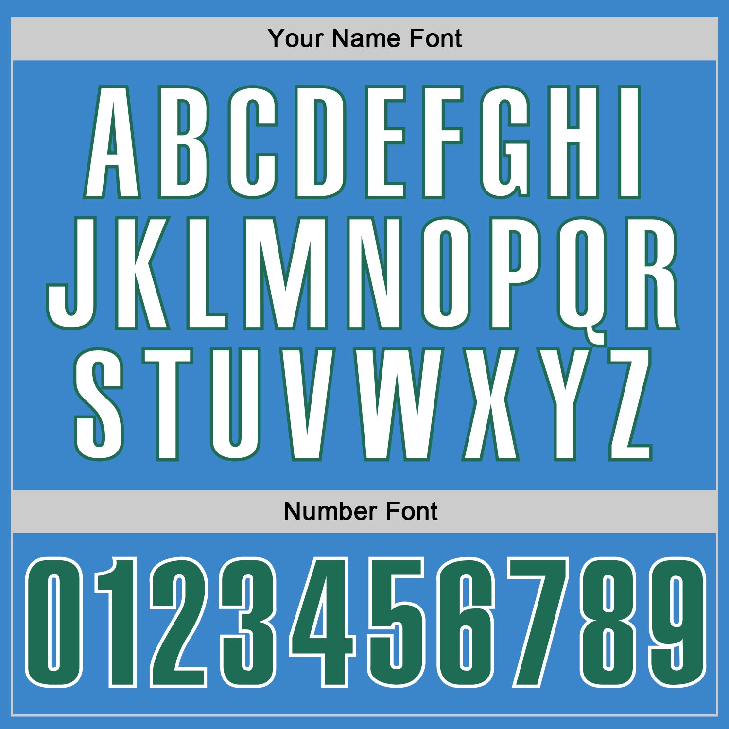 Custom Powder Blue Kelly Green-White Authentic Baseball Jersey